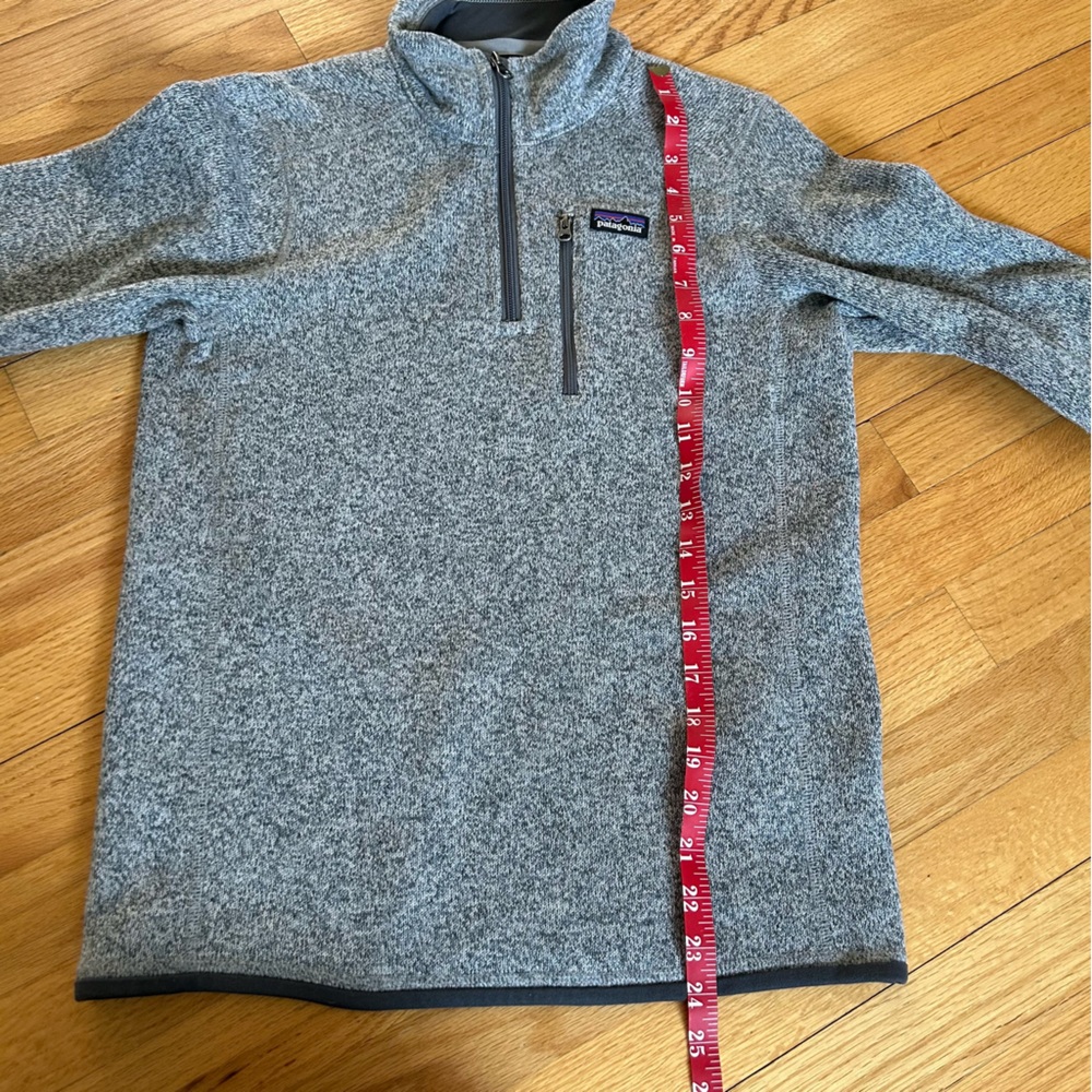 Patagonia kids Better Sweater Quarter Zip Pullover Sweater Heathered Gray XL - Picture 7 of 11